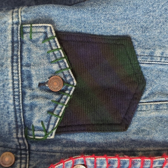 Jordache 90’s vintage patch jean jacket - Picture 7 of 9